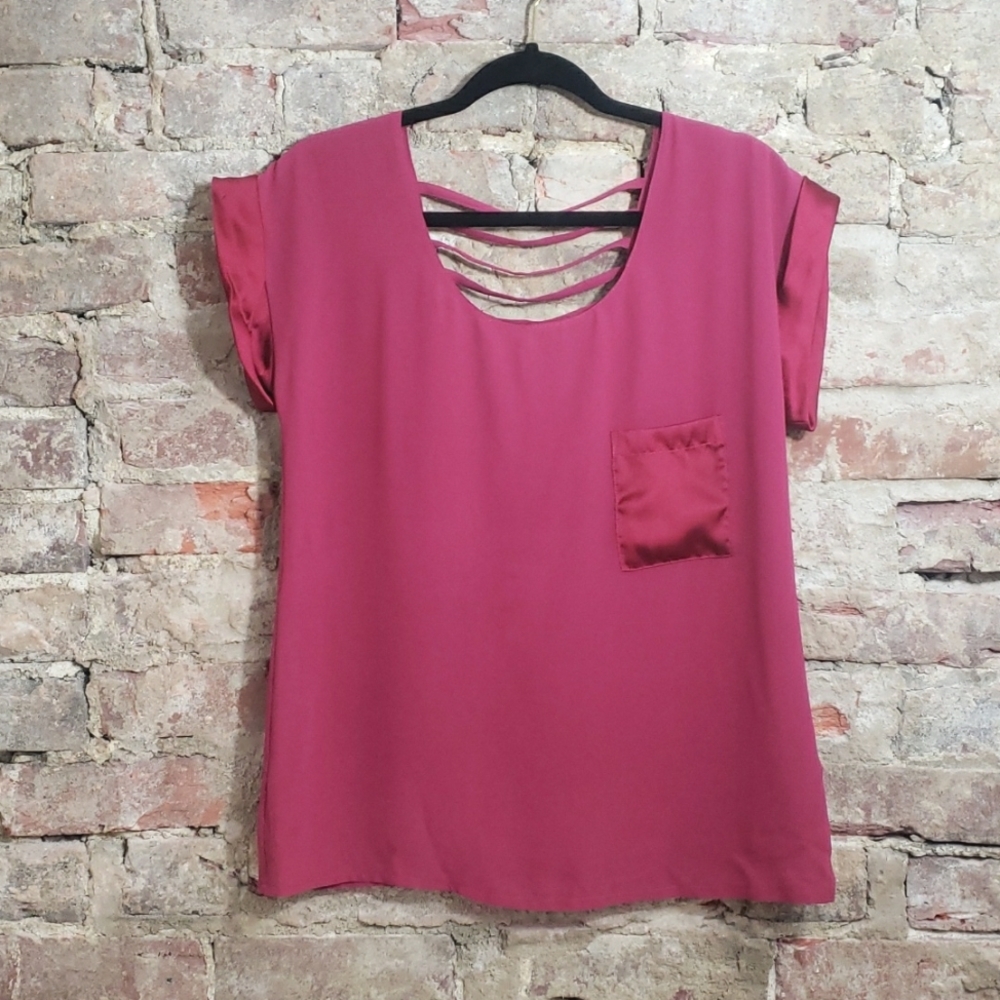 Pink blouse by Last April  size small light weight and flowing